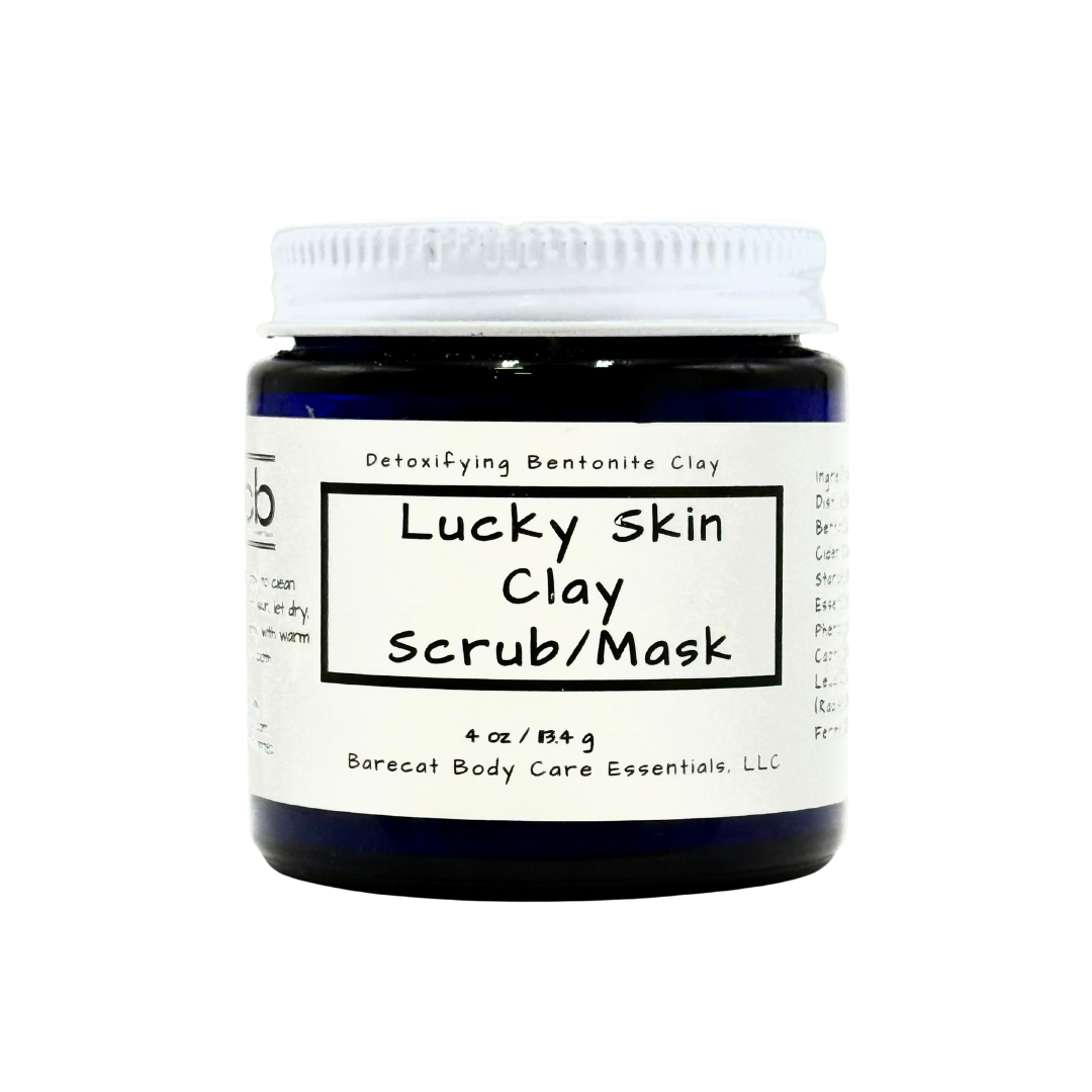 Lucky Skin Clay Scrub – Bentonite Clay & Peppermint Oil