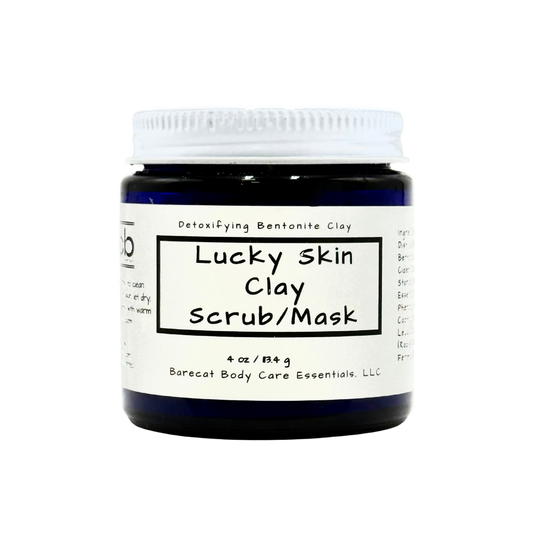 Lucky Skin Clay Scrub – Bentonite Clay & Peppermint Oil