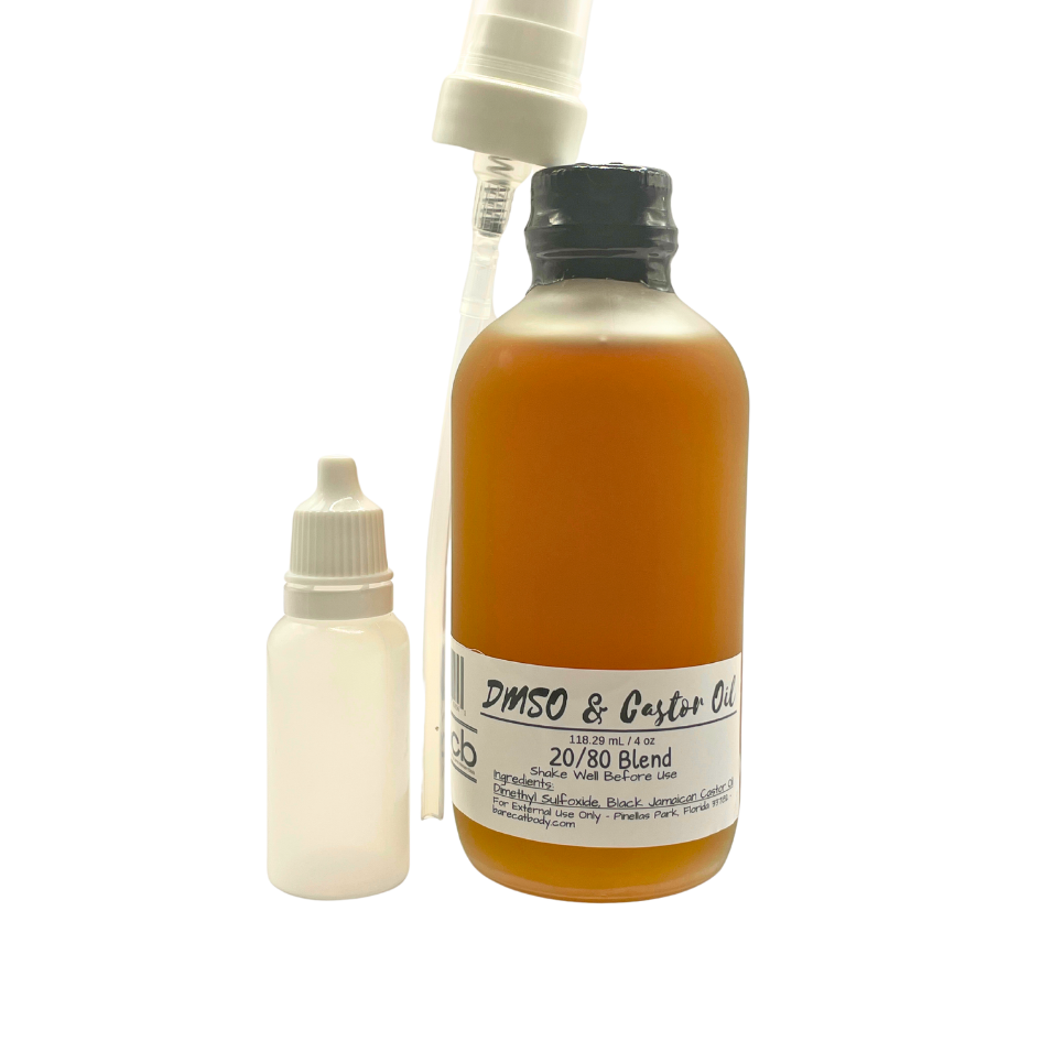 2080 DMSO & Castor Oil Blend Pump bottle on a clean background.