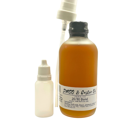 2080 DMSO & Castor Oil Blend Pump bottle on a clean background.
