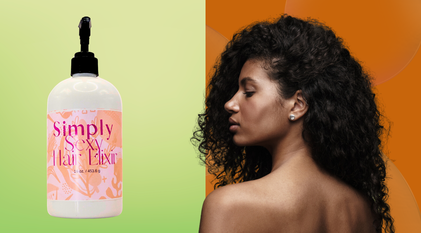 Revitalize your curls with Barecat Body's curl enhancing products, featured in a vibrant, color-rich lifestyle banner.