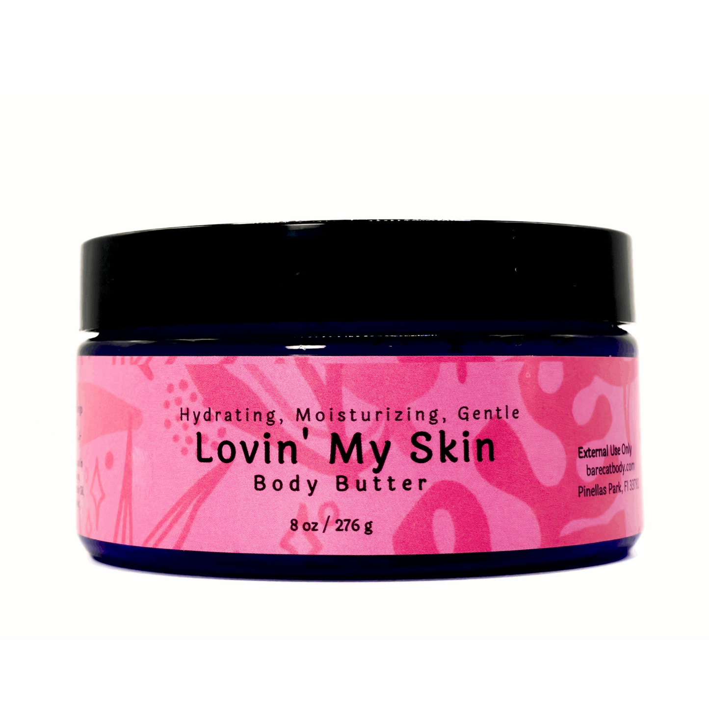 Container of Lovin’ My Skin Gentle Body Butter displaying its rich and creamy texture.