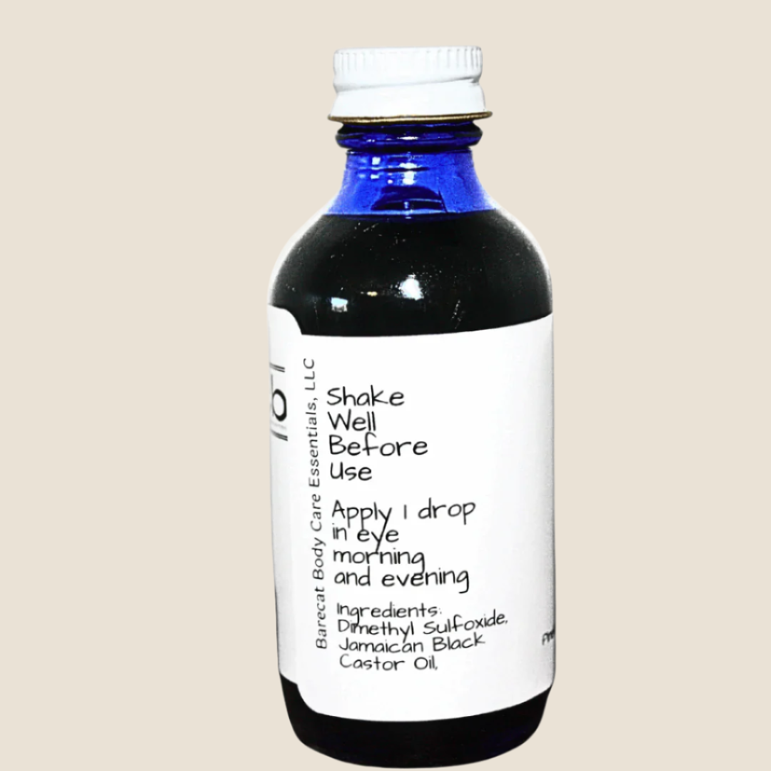 4060 DMSO & Jamaican Black Castor Oil Blend Glass Dropper Eye & Skin Health