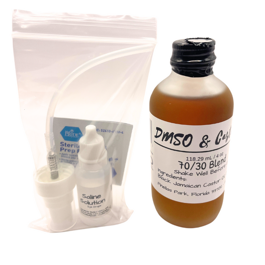 30/70 DMSO & Castor Oil Blend Pump - Natural Pain Relief & Eye Health