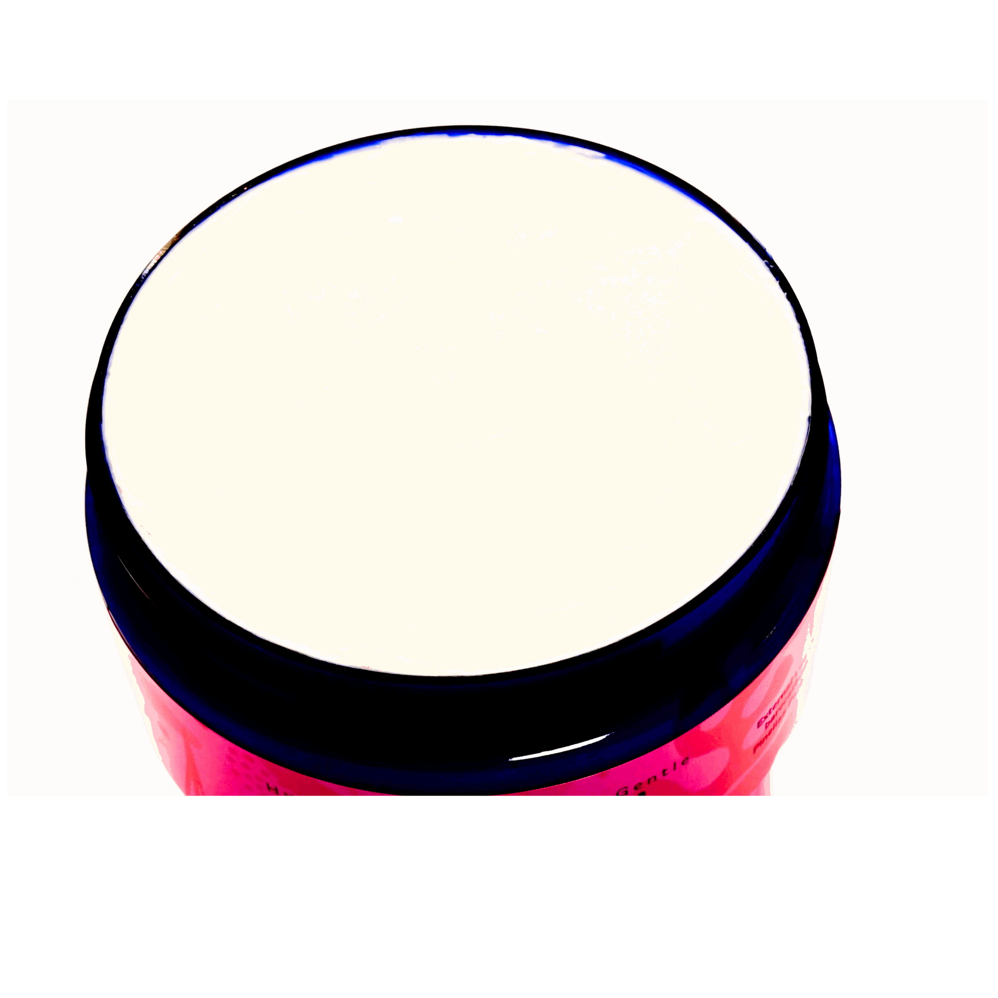 Jar of Relax, Restore, Renew Body Butter, showing its rich and creamy texture.